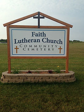 Polymetal Sign for Faith Lutheran Church | Banners.com