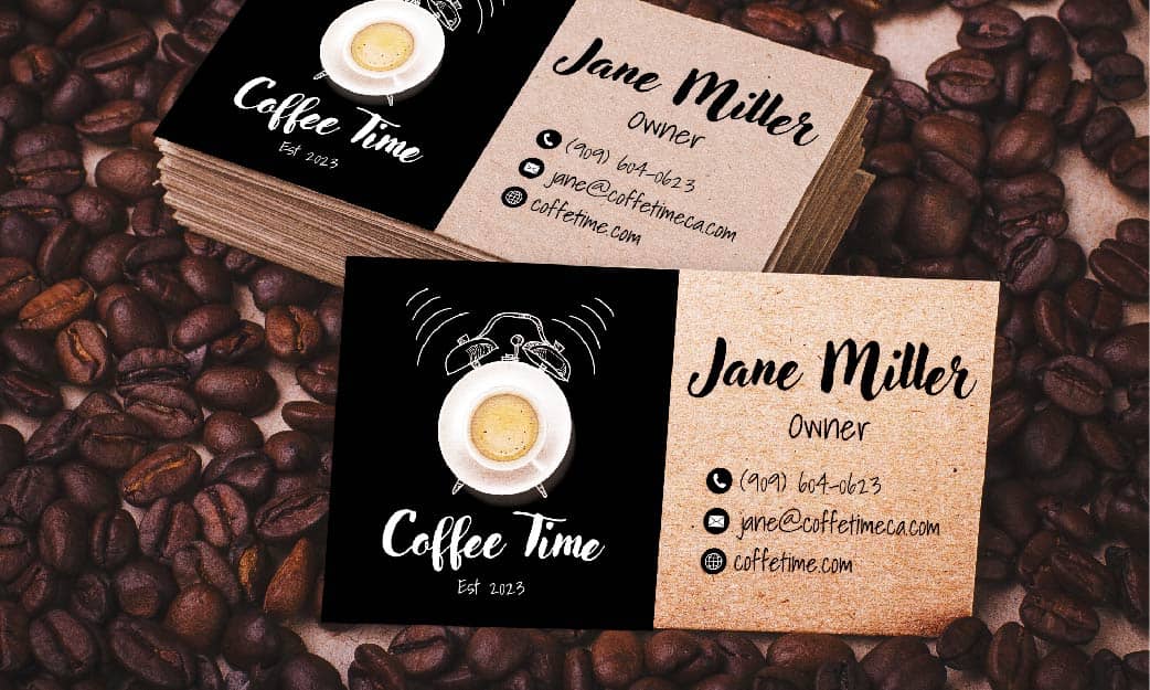 Coming soon business cards