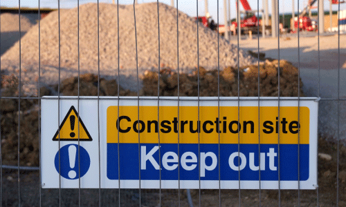 Polymetal Warning Construction Sign