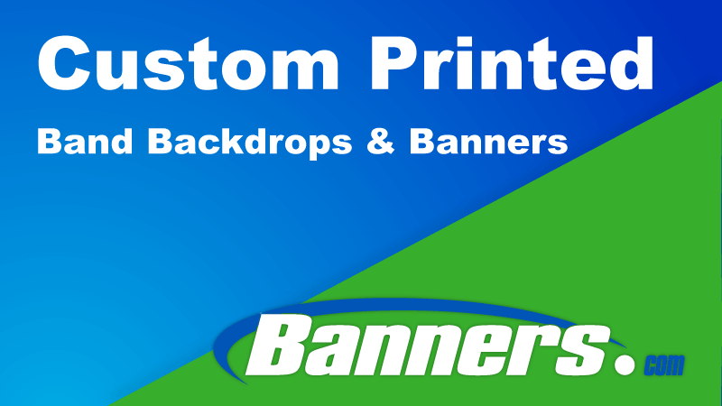 Custom Printed Band Backdrops & Banners | Banners.com