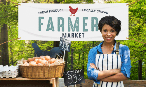 Fabric Farmers Market Banner | Banners.com