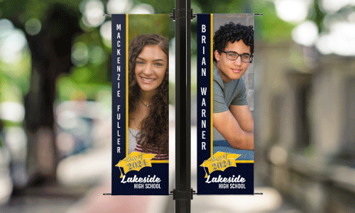 Graduation Pole Banners | Banners.com