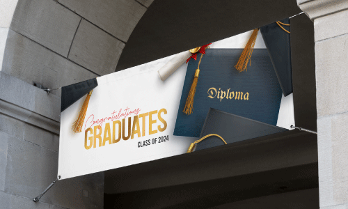 Vinyl Graduation Banner | Banners.com