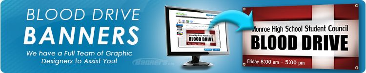 Custom Blood Drive Banners from Banners.com
