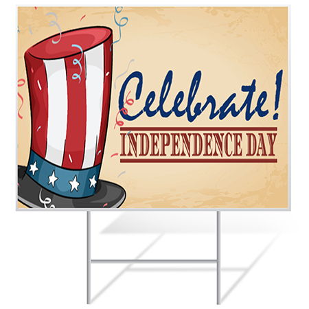 4th of July Yard Sign Example | Banners.com