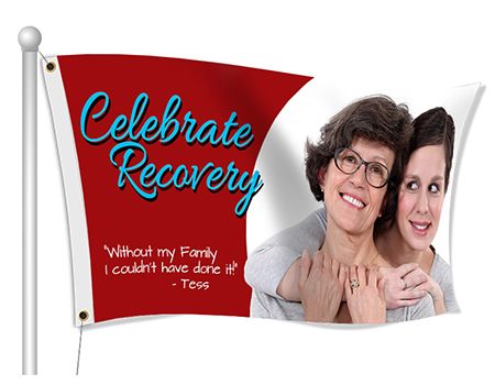 Fabric Flags for Celebrate Recovery | Banners.com