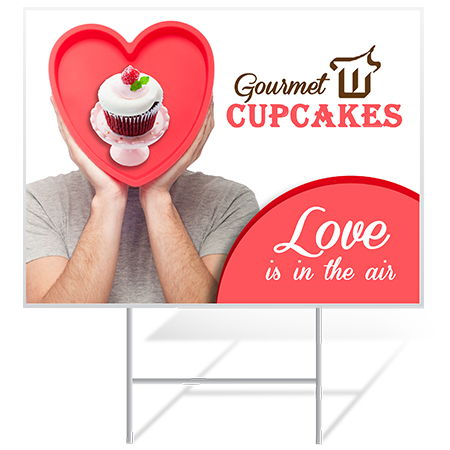 Valentine's Day Yard Sign Example | Banners.com