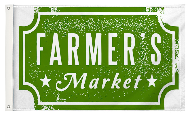 Custom Farmer's Market Flags | Banners.com