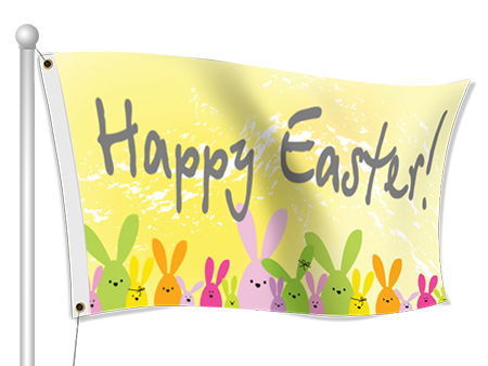 Easter Flag Example | Banners.com