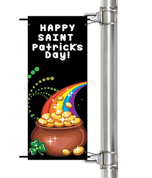 St. Patrick's Day Pole Banners | Banners.com