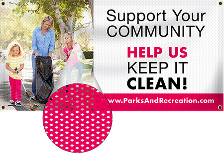 Parks and Recreation Mesh Banners | Banners.com