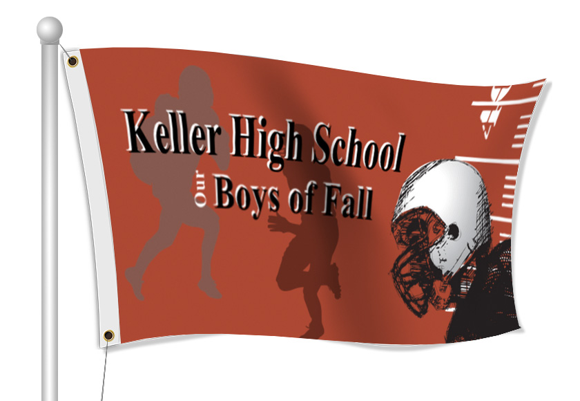 Fabric Flags for High School | Banners.com