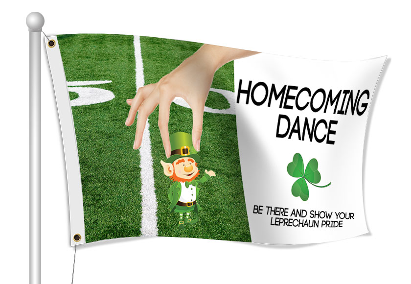 Fabric Flags for Homecoming | Banners.com