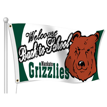 Custom Printed School Mascot Flag | Banners.com