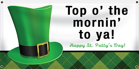 St. Patrick's Day Vinyl Banner Example | Banners.com