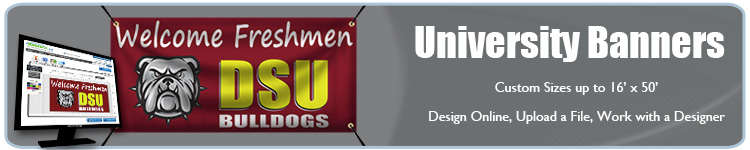 University Banners - Custom University Banners | Banners.com